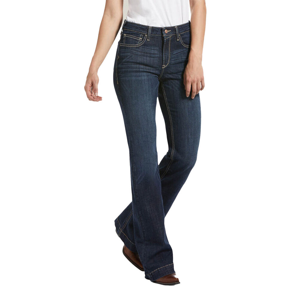 image of Women's Slim Trouser Ella Wide Leg Jean, Rascal