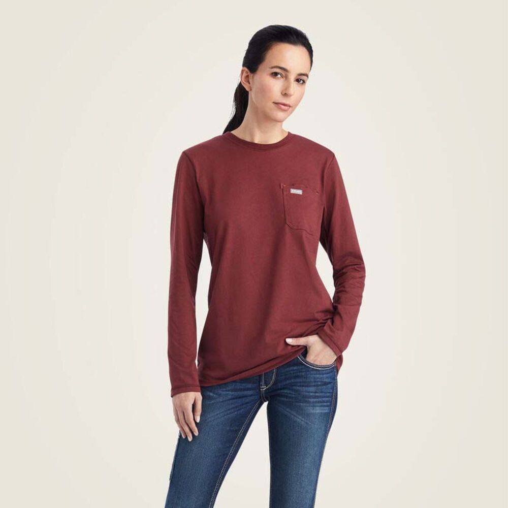 image of Women's Rebar Workman USA Logo T-Shirt, Port