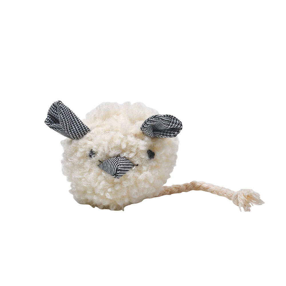 image of Plush Round Mouse Crinkle Cat Toy