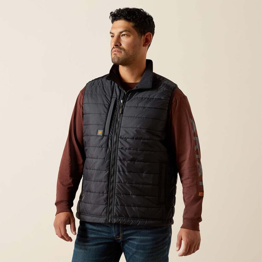image of Men's Rebar Cordura Ripstop Lightweight Insulated Vest, Black