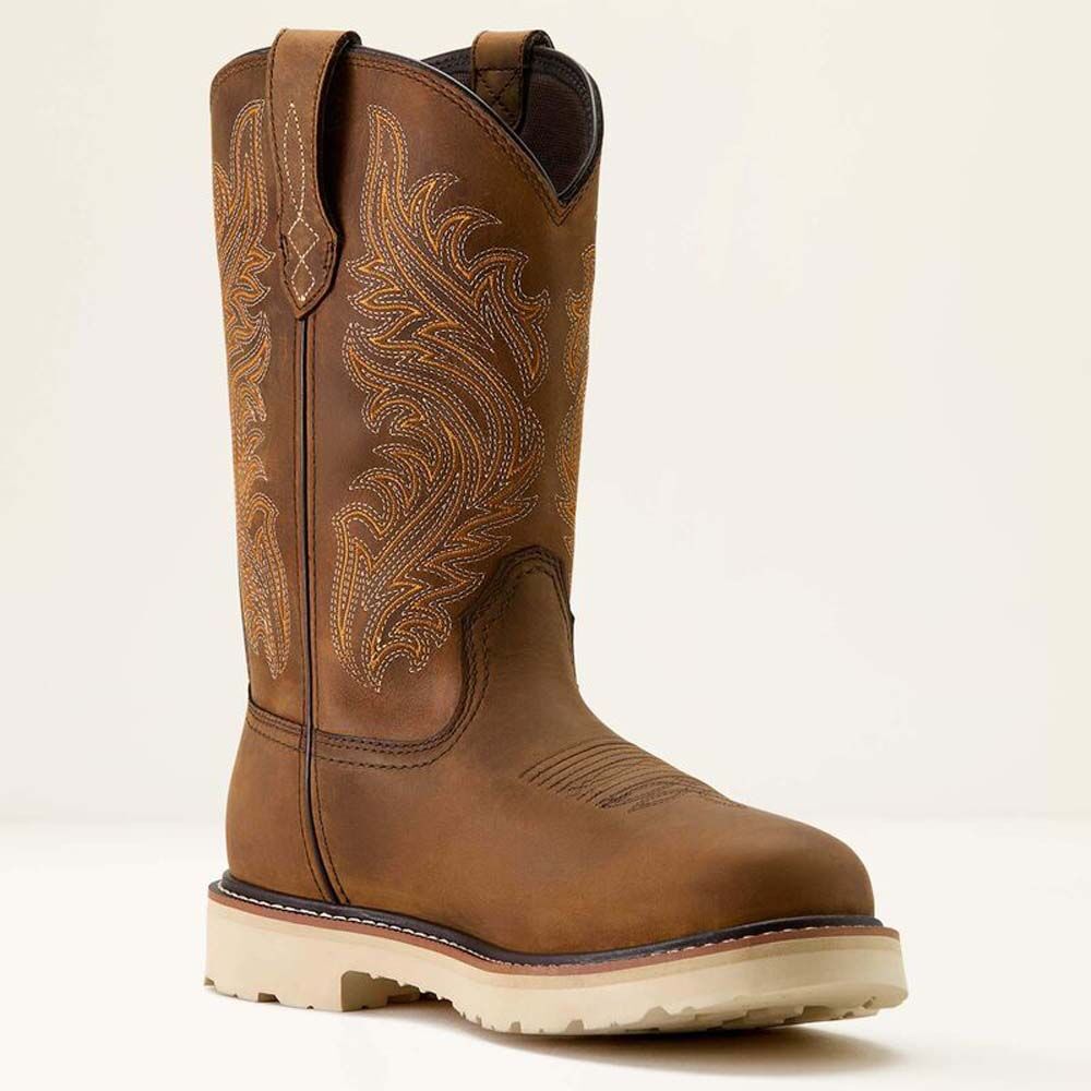image of Men's Activator Argo Waterproof Round Toe Work Boot, Distressed Brown