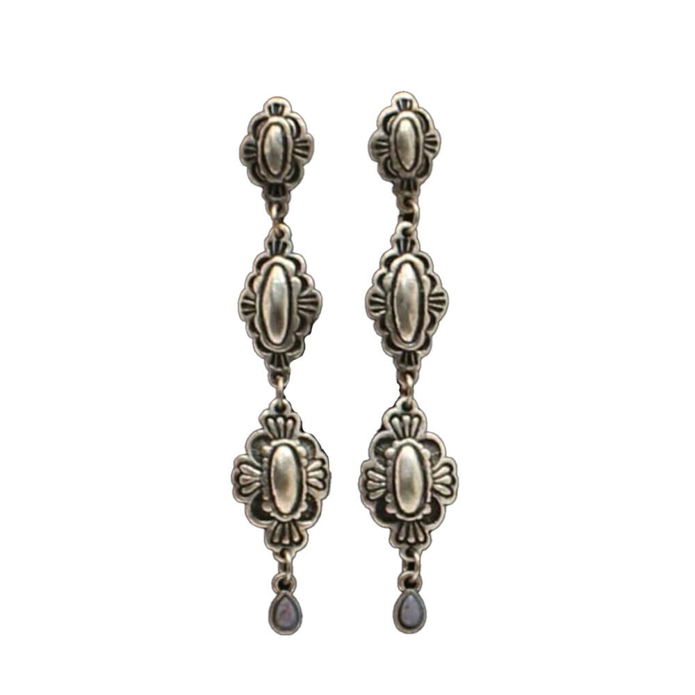 image of 3 Tier Flower Earrings
