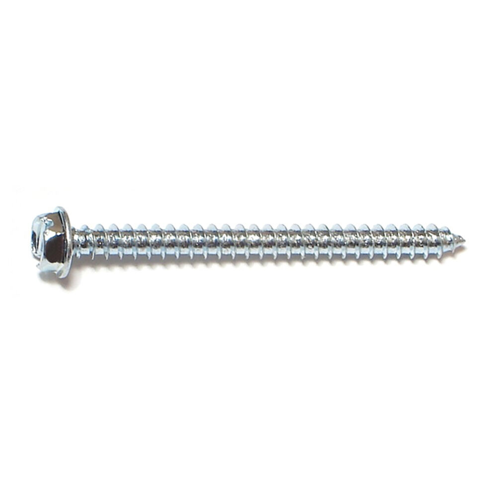 image of 8 X 2 Slotted Hex Washer sheet Metal Screw