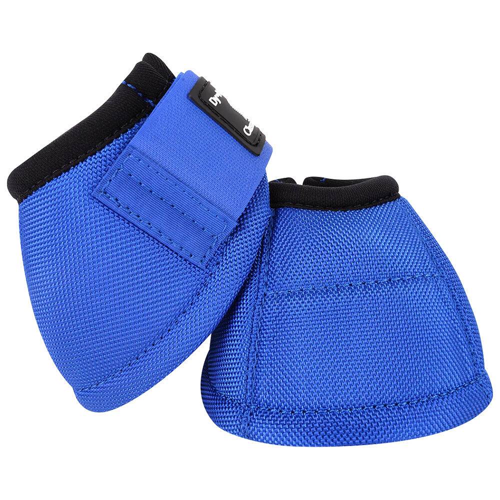 image of Equine Dyno No Turn Bell Boots, Blue, Large