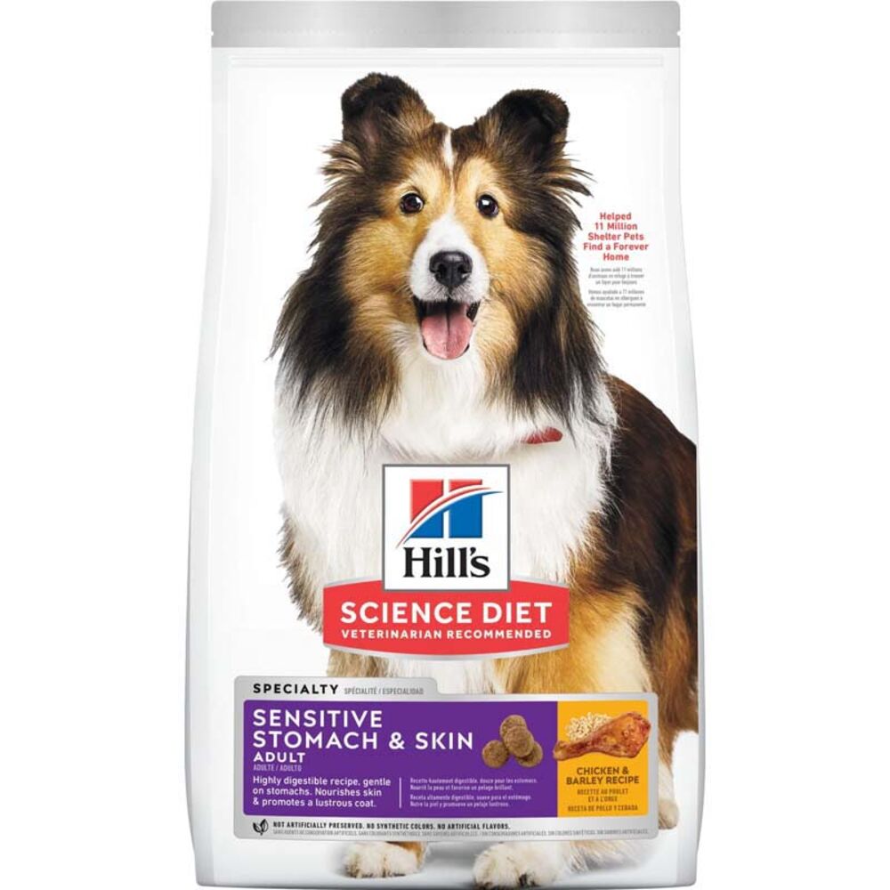 image of Dry Adult Dog Food- Sensitive Stomach and Skin, Chicken and Barley, 36 lb