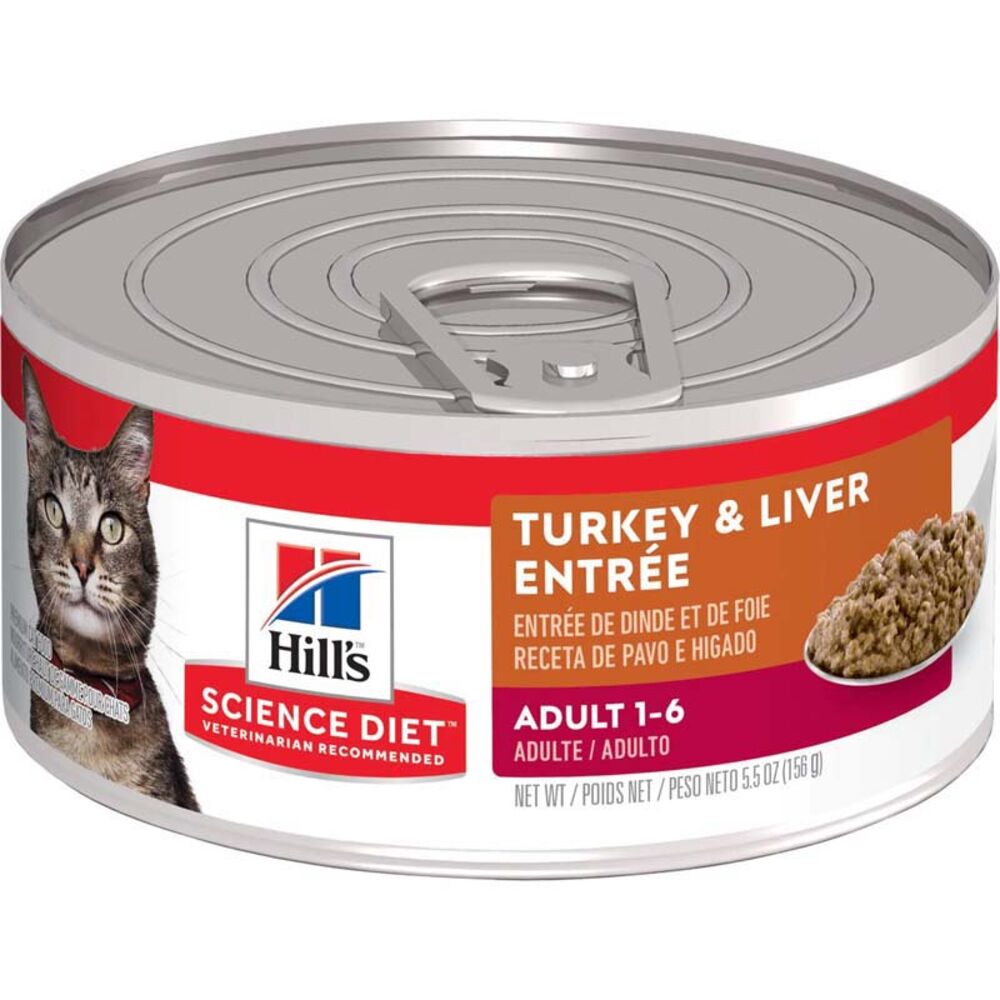 image of Wet Adult Cat Food- Turkey and Liver Entrée, 5.5 oz
