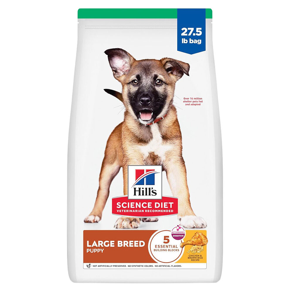 image of Large Breed Puppy Chicken and Brown Rice Dry Food, 27.5 lb