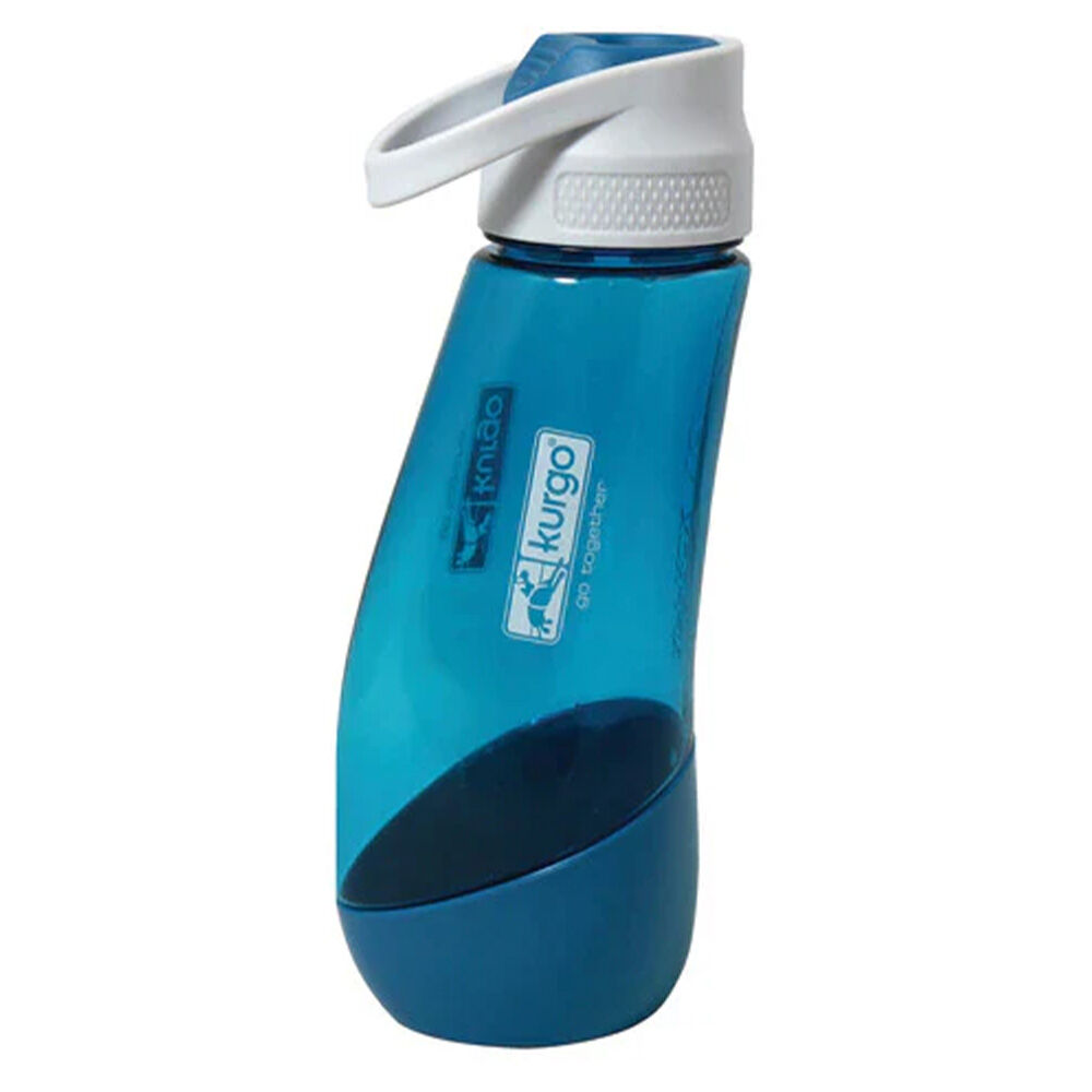 image of Gourd Water Bottle and Bowl, Blue