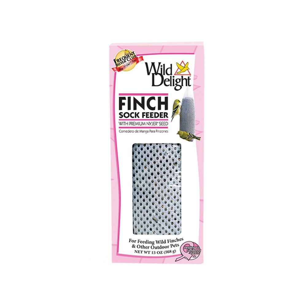 image of Filled Sock Finch Feeder, 13 oz