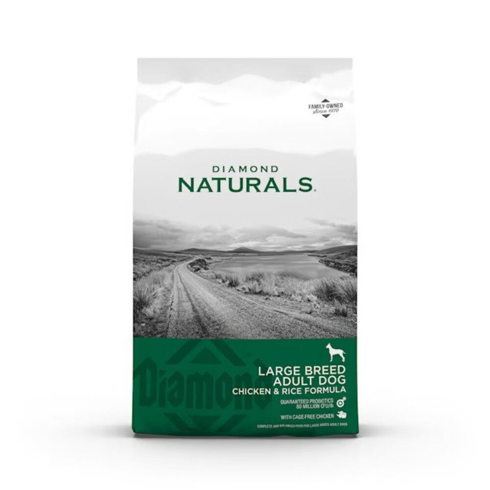 image of Large Breed Adult Chicken and Rice Dog Food, 40 lb