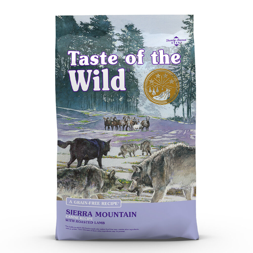 image of Taste of the Wild Dry Dog Food- Sierra Mountain, Grain-Free, Roasted Lamb, 14 lb