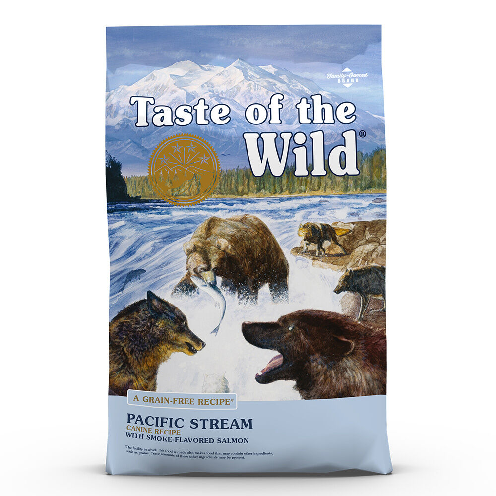 image of Taste of the Wild Dry Dog Food- Pacific Stream, Grain-Free, Smoke-Flavored Salmon, 28 lb
