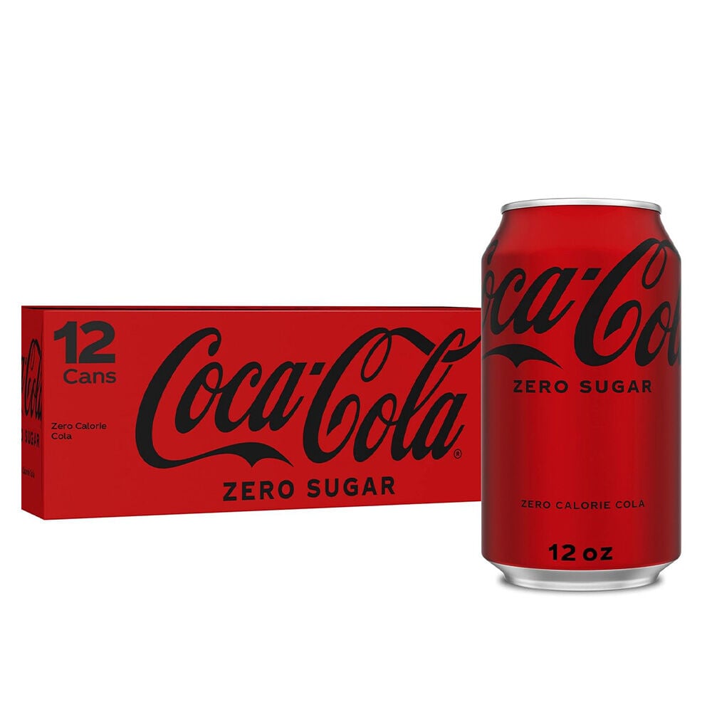 image of Canned Soda, Zero Sugar, 12 fl oz, 12 pk