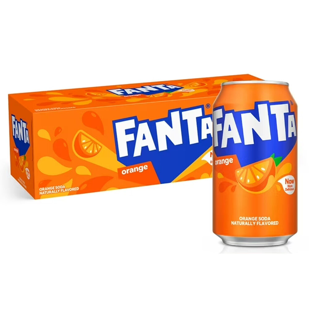 image of Canned Soda, Orange, 12 fl oz, 12 pk