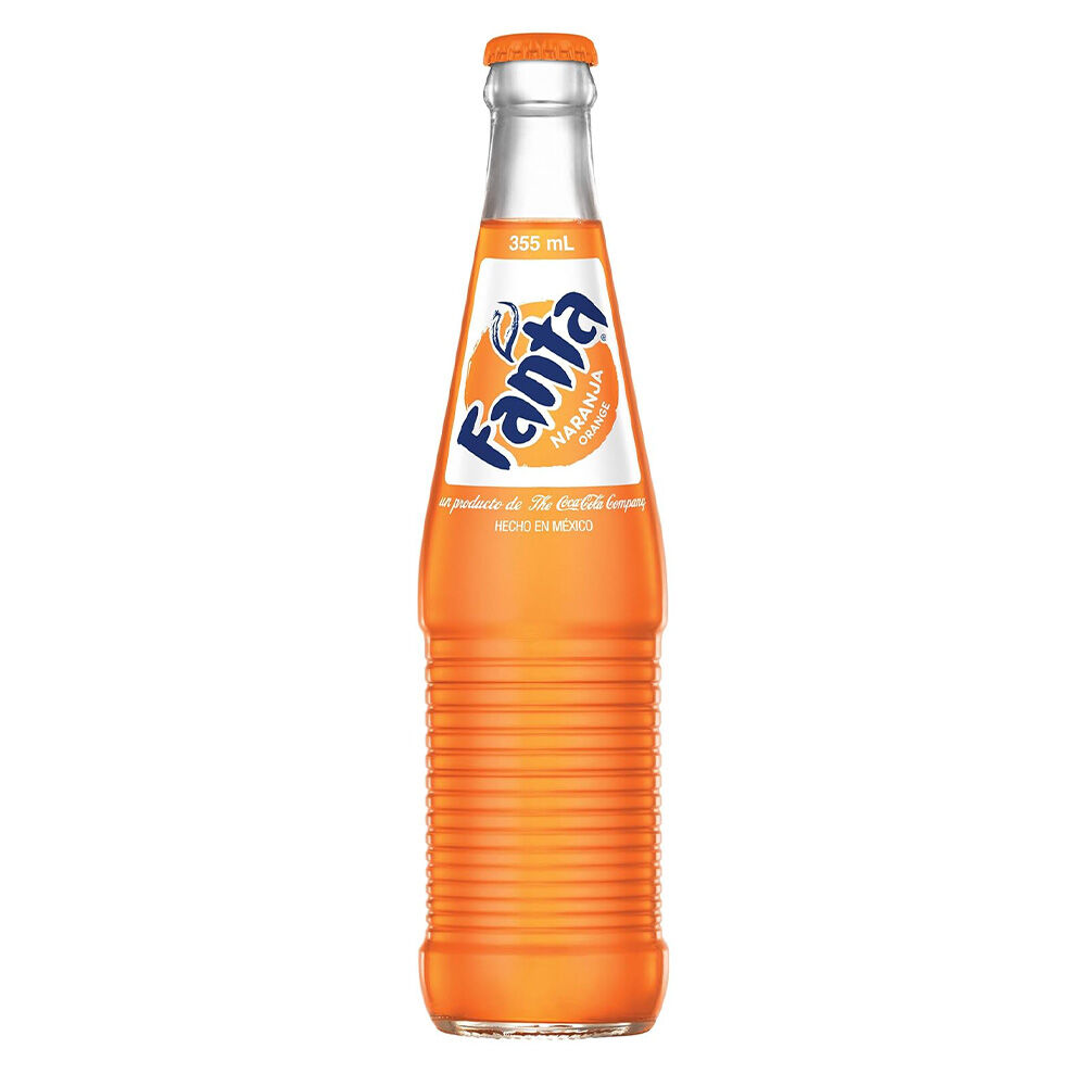 image of Bottled Soda, Made in Mexico, Orange, 12 fl oz