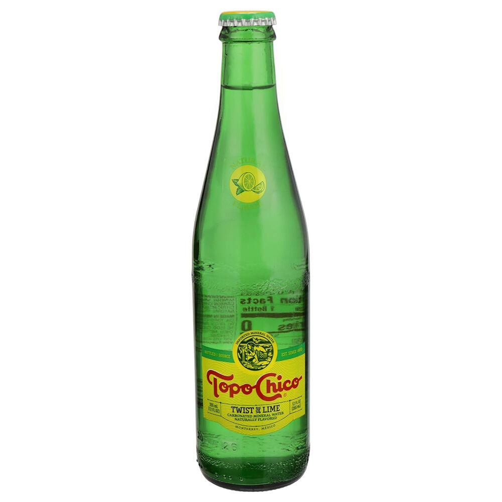 image of Mineral Water Bottle, Twist of Lime, 12 oz
