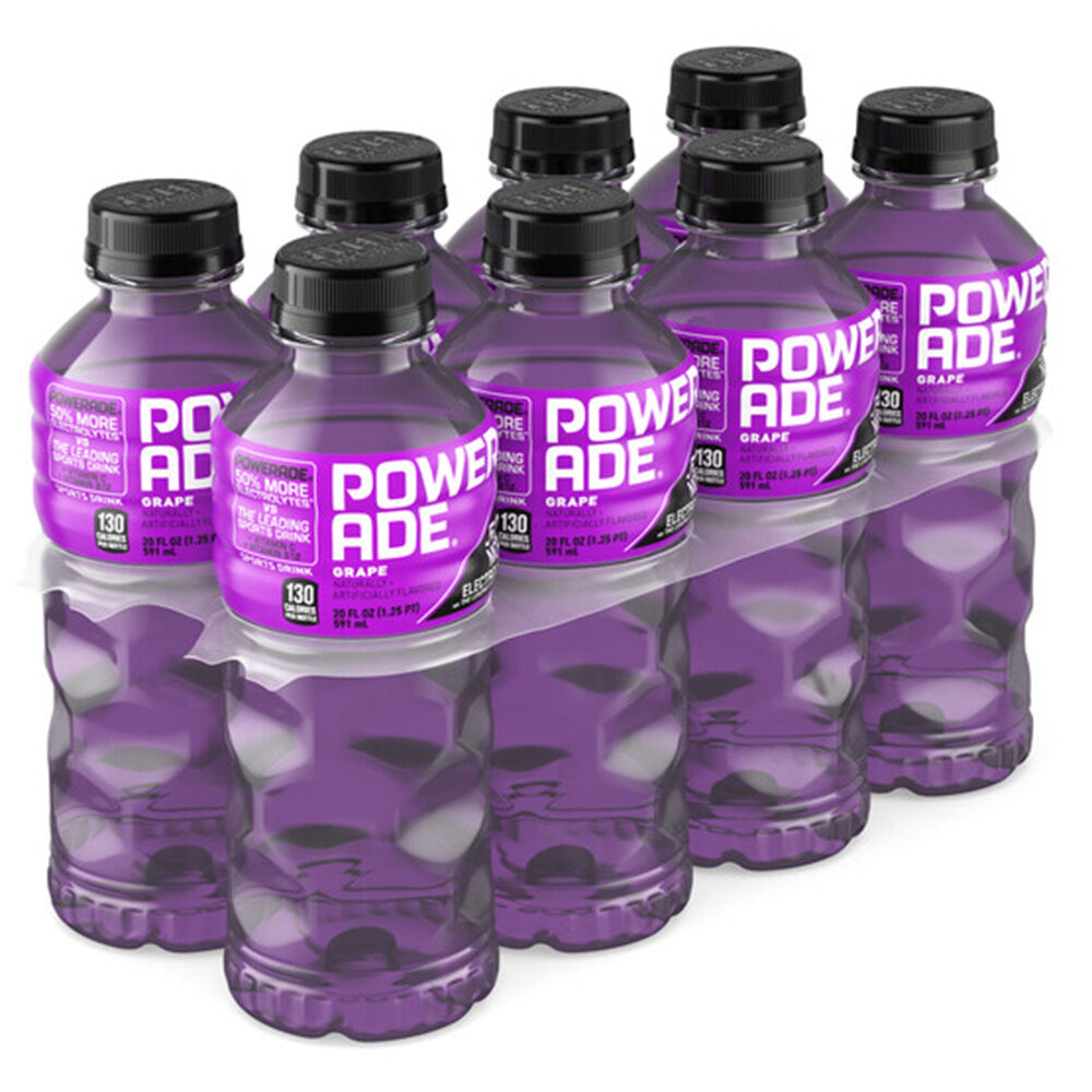 image of Sports Drink, Grape, 20 oz, 8 pk
