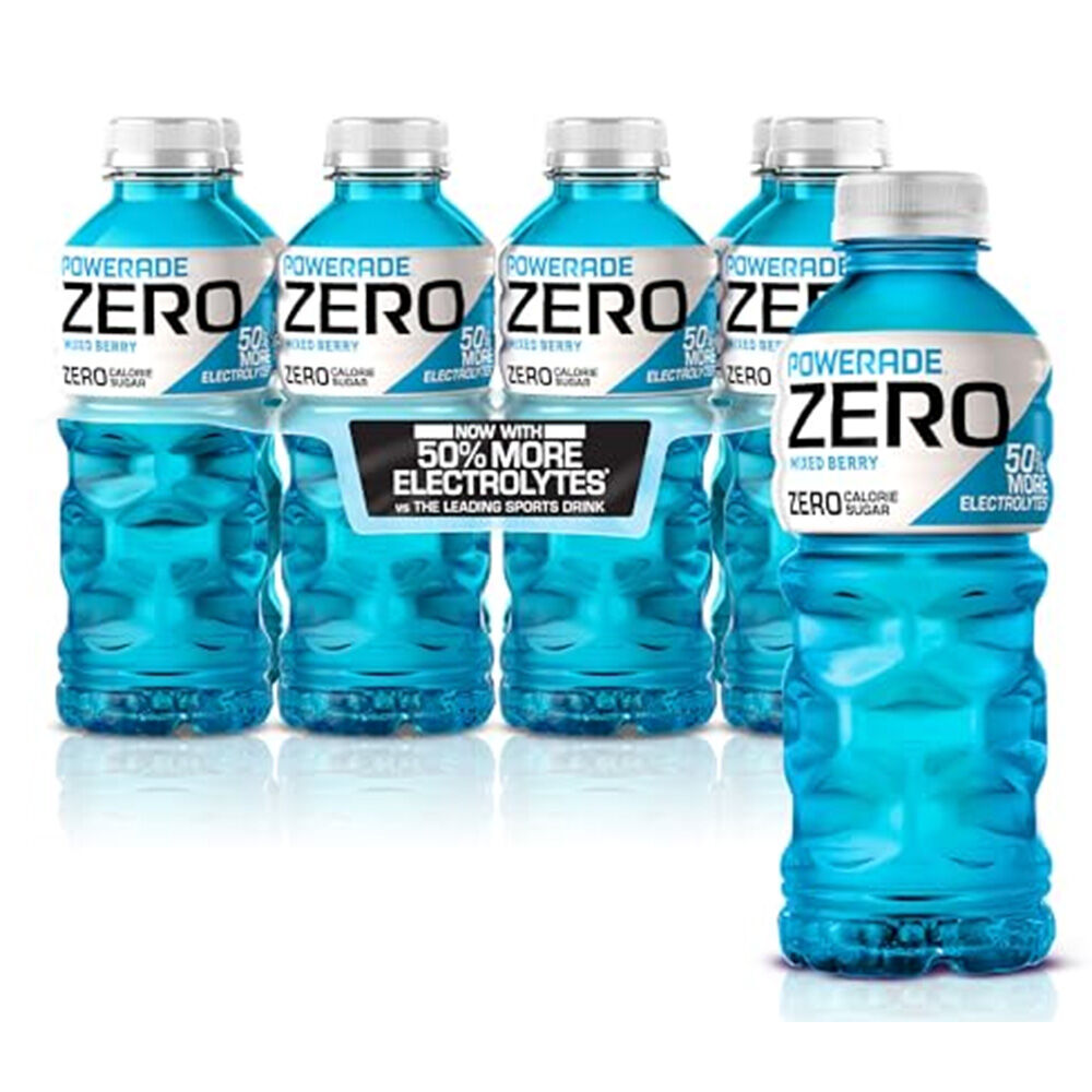 image of Sports Drink, Zero, Mixed Berry, 20 oz, 8 pk