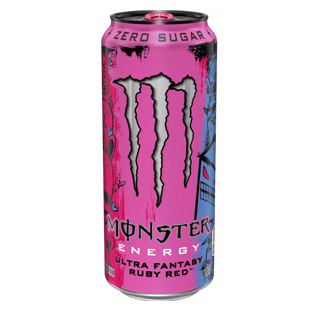 image of Energy Drink, Ultra Fantasy Ruby Red, 16 fl oz