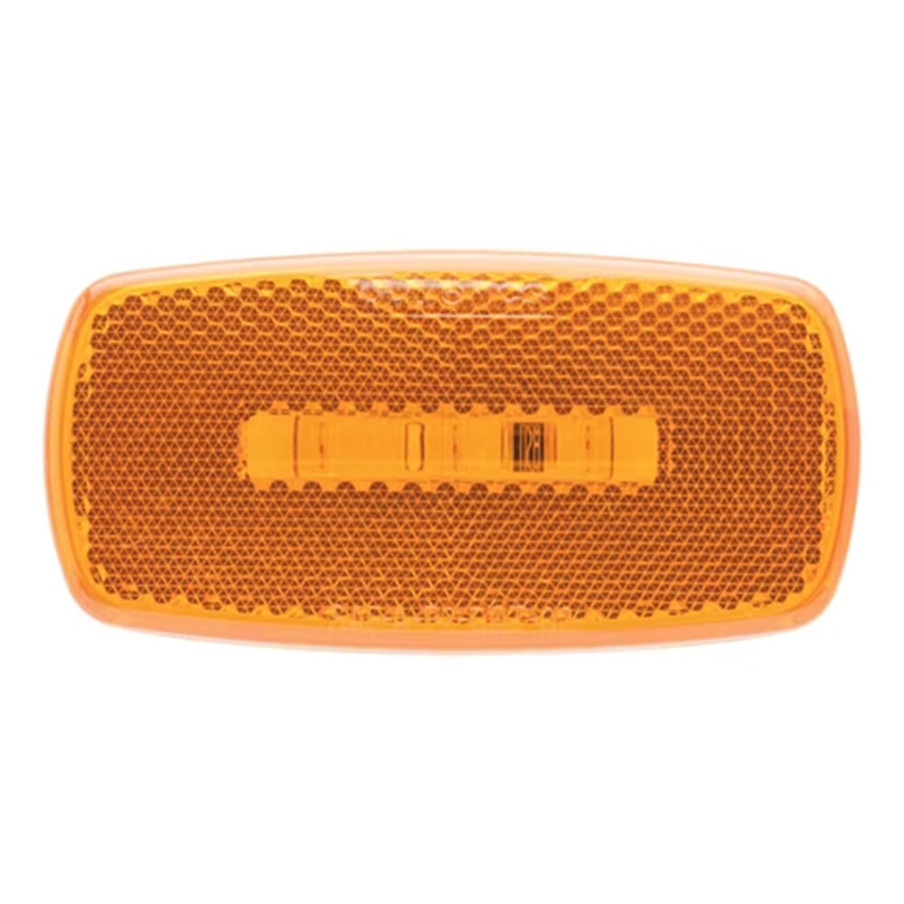 image of Amber LED Oblong Marker/Clearance Light, White Base