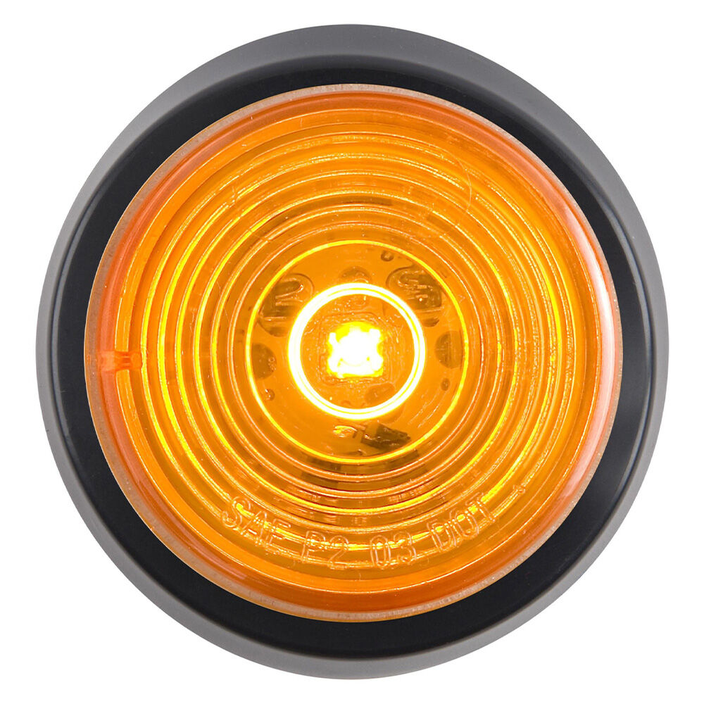 image of 2 in Amber LED Round Marker/Clearance Light