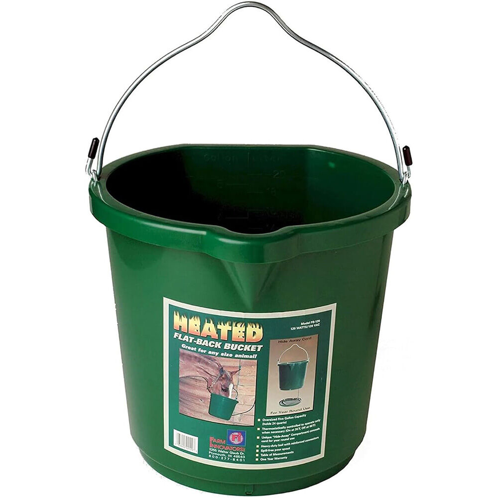 image of Flat Back Heated Bucket, 5 gallon