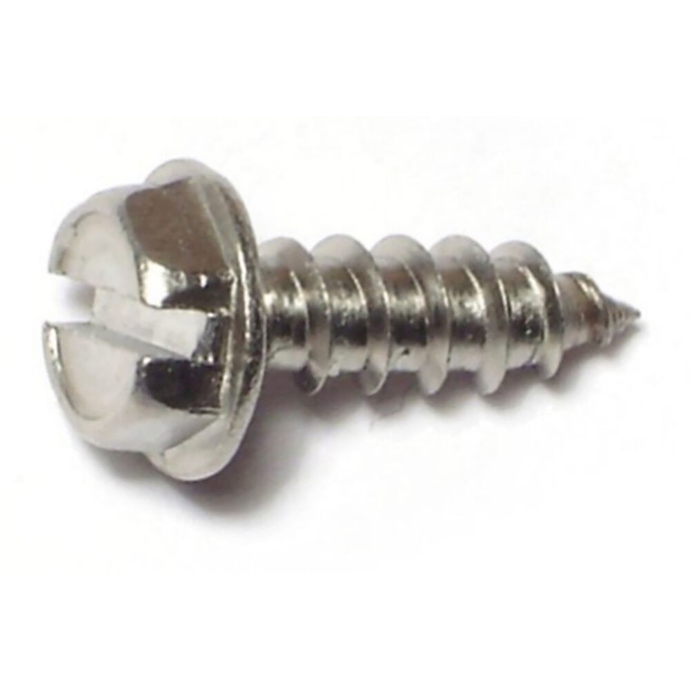 image of 8 x 1/2 Slotted Hex Washer Sheet Metal Screws - 21224