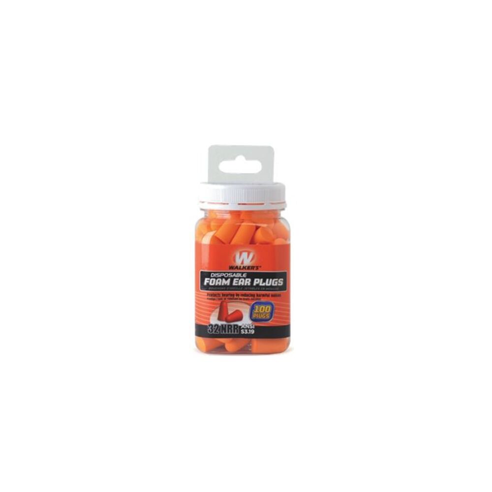 image of Walkers Foam Ear Plugs, 100 count