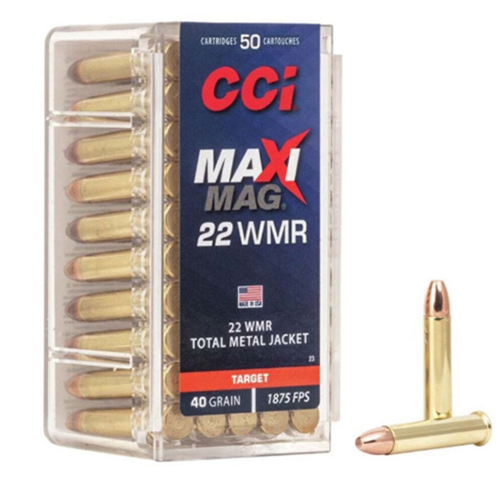 image of .22 WMR 40 Grain TMJ Rimfire Ammunition, 50 rounds
