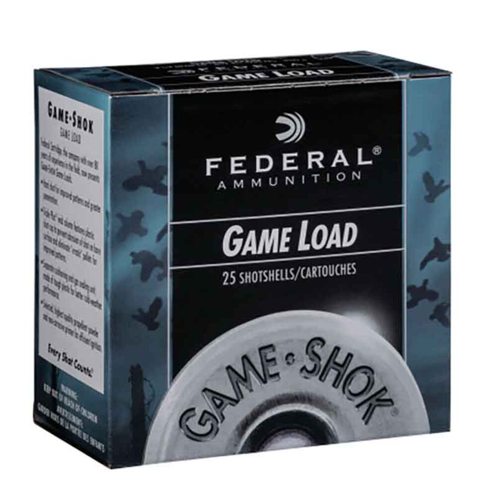 image of Game Shok Upland 12 Gauge 6 Shot Shotgun Ammunition, 25 rds