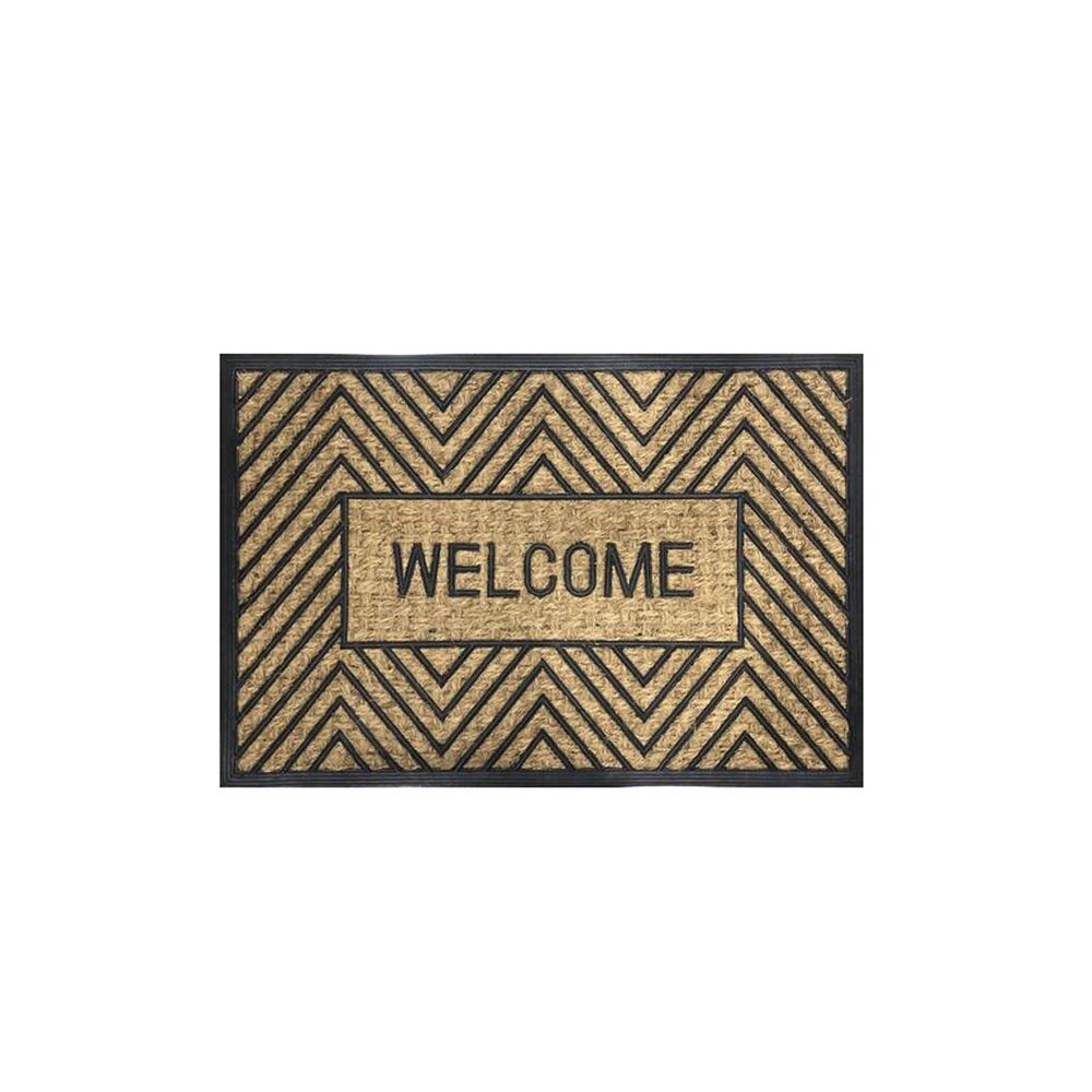 image of Geometric Welcome Door Mat, 24 in x 36 in