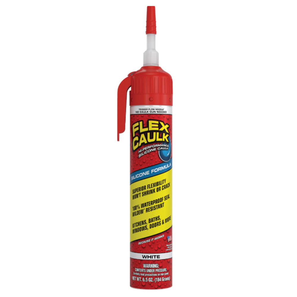 image of White Silicone Caulk, 6.5 oz