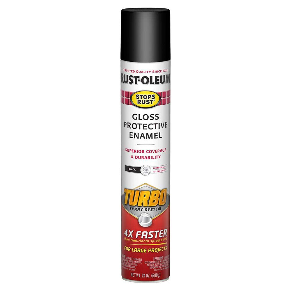 image of Stops Rust Turbo Gloss Protective Enamel Spray Paint, 24 oz