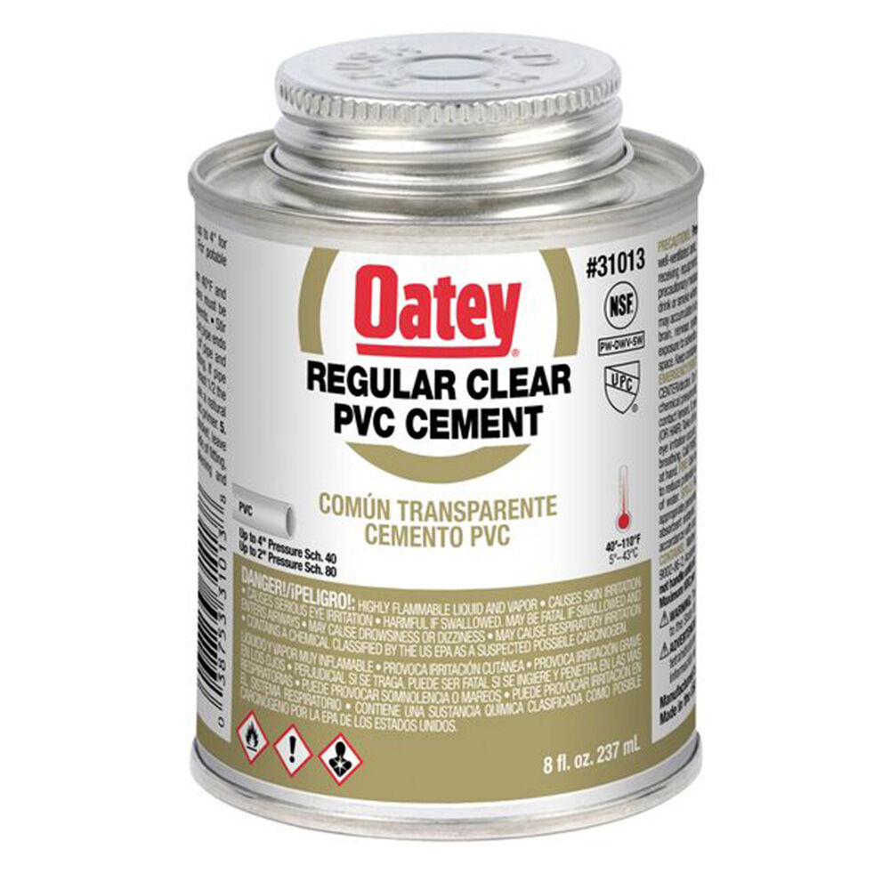 image of Regular Clear PVC Cement, 8 fl oz