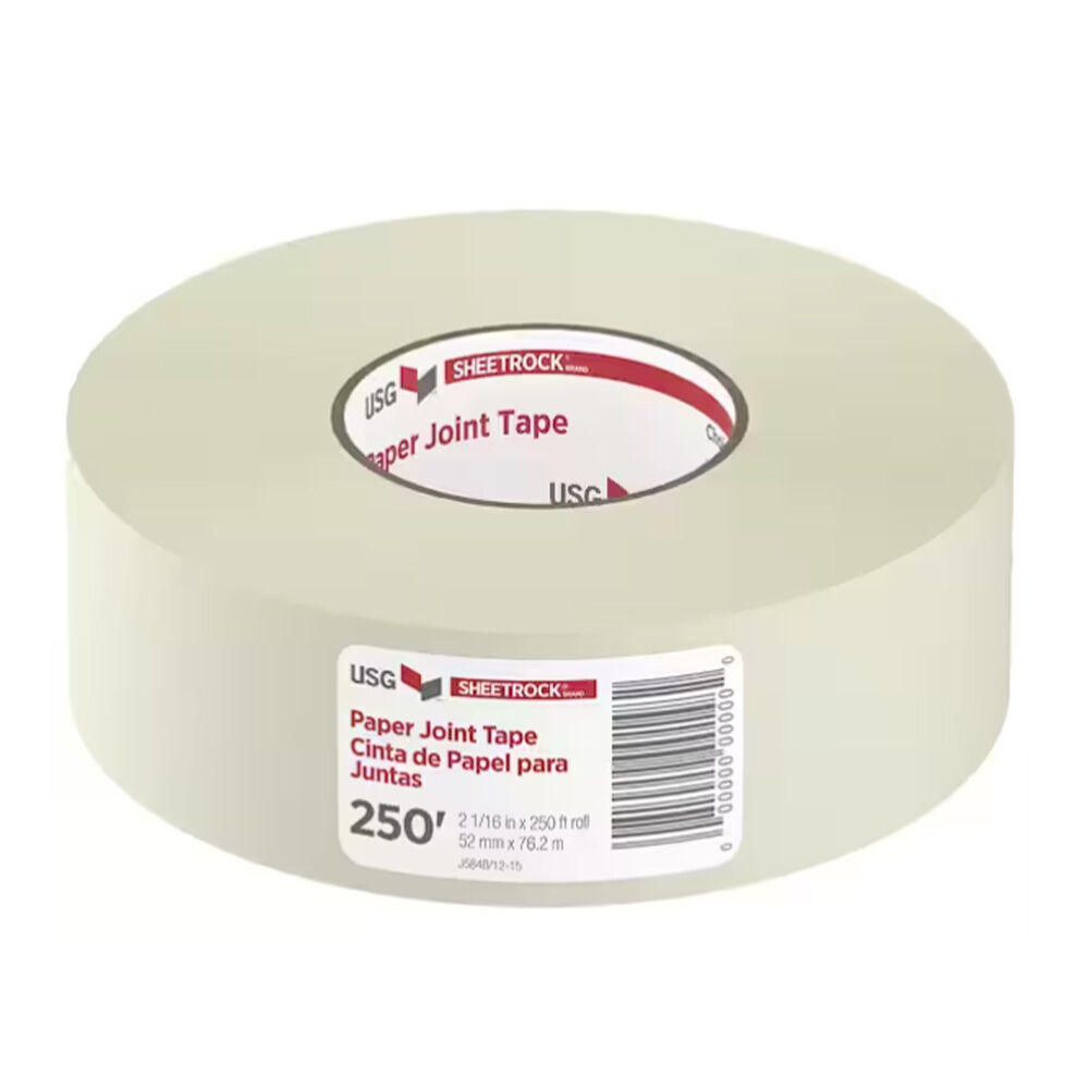 image of 2 1/16 in x 250 ft White Paper Joint Tape