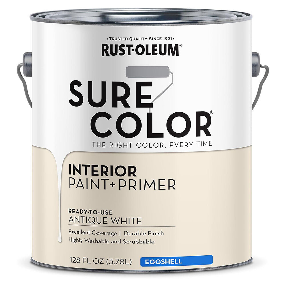 image of Sure Color Eggshell Interior Paint + Primer, 1 gal