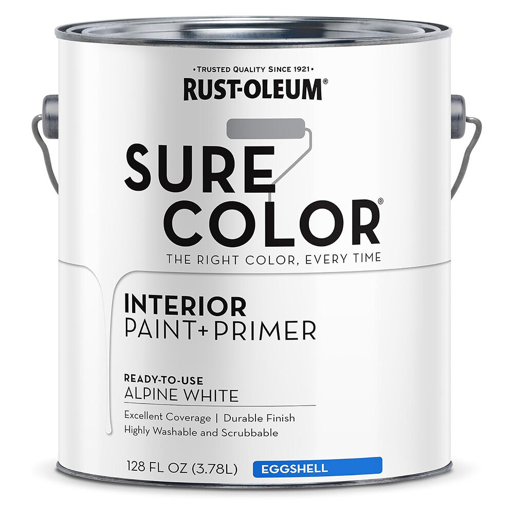 image of Sure Color Eggshell Interior Paint + Primer, 1 gal