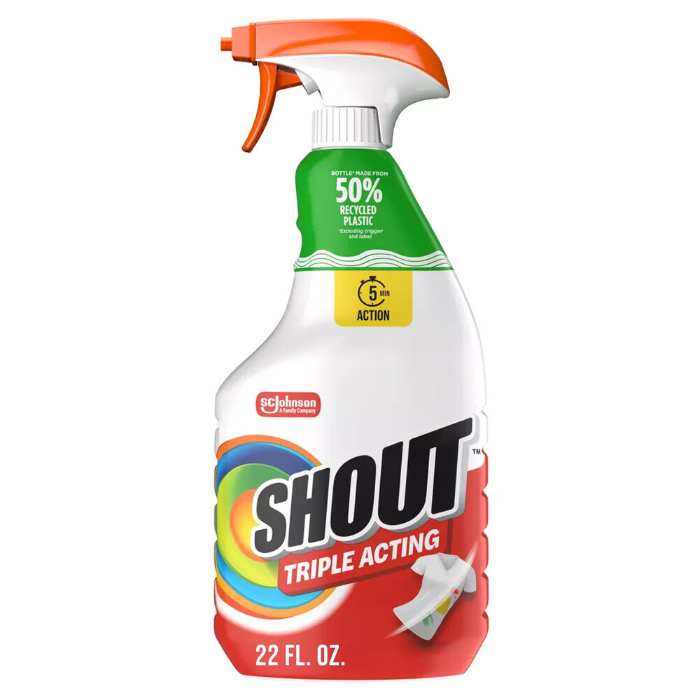 image of Triple-Acting Laundry Stain Spray Remover, 22 fl oz