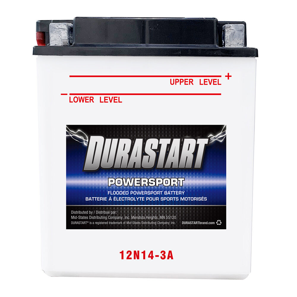 image of 12V Powersport Flooded Battery, 12N14-3A