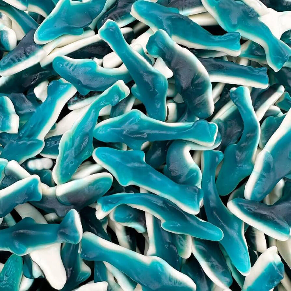image of Gummi Sharks Candy Tub, 15 oz