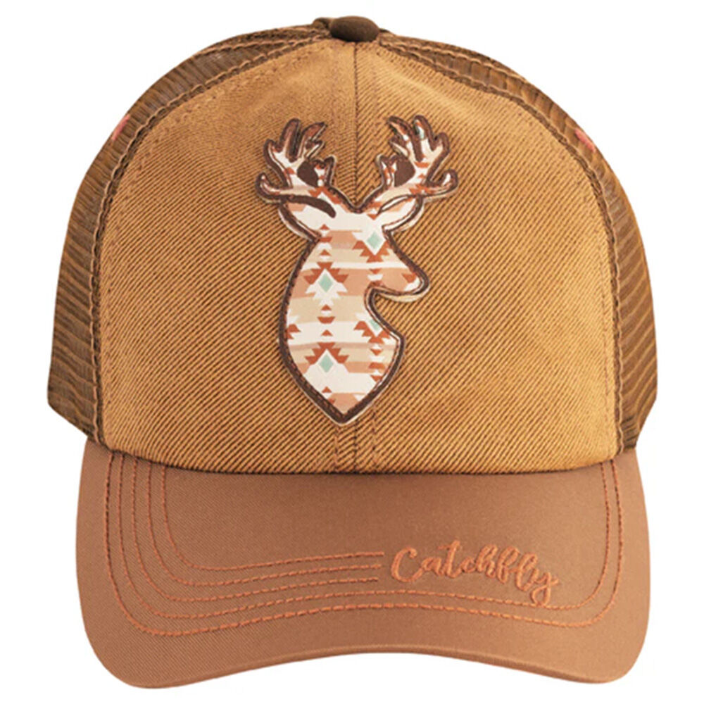 image of Women's Aztec Stag Ponytail Baseball Cap