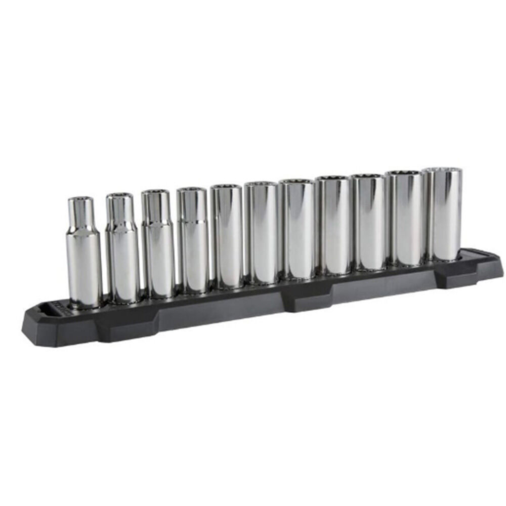 image of 1/2 in. drive SAE 12 Point Deep Socket Set 11 pc.