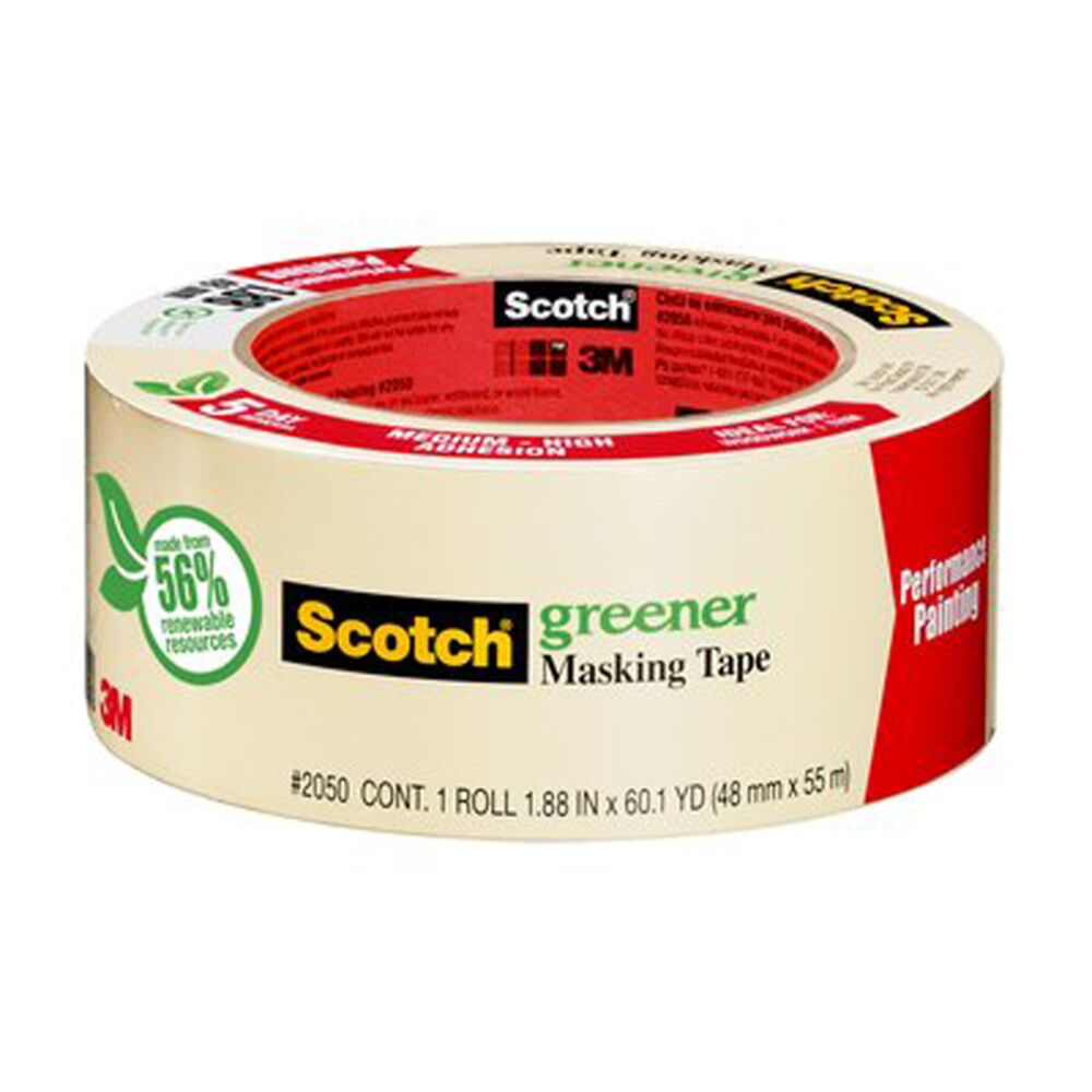 image of 3M Scotch Greener Masking Tape, 1.88 in x 60 yd