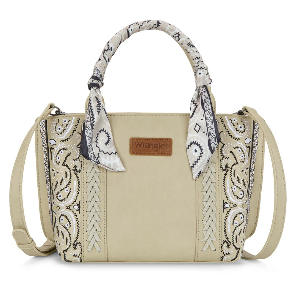image of Women's Braided Paisley Bandana Tote Bag