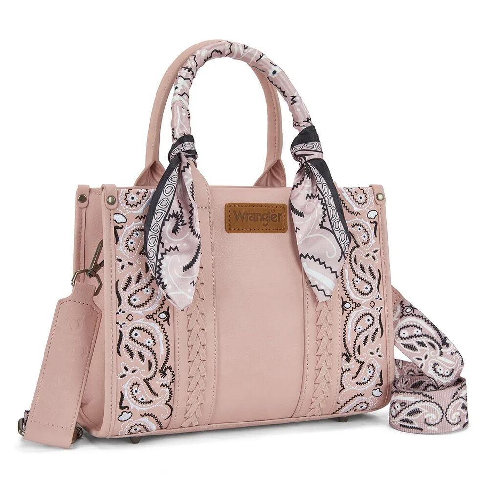 image of Women's Braided Paisley Bandana Tote Bag