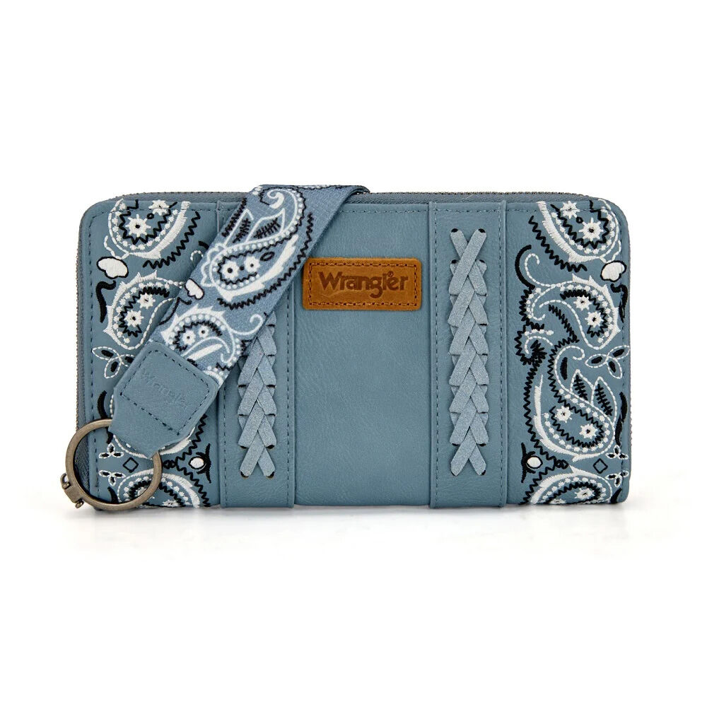 image of Women's Braided Paisley Bandana Wallet