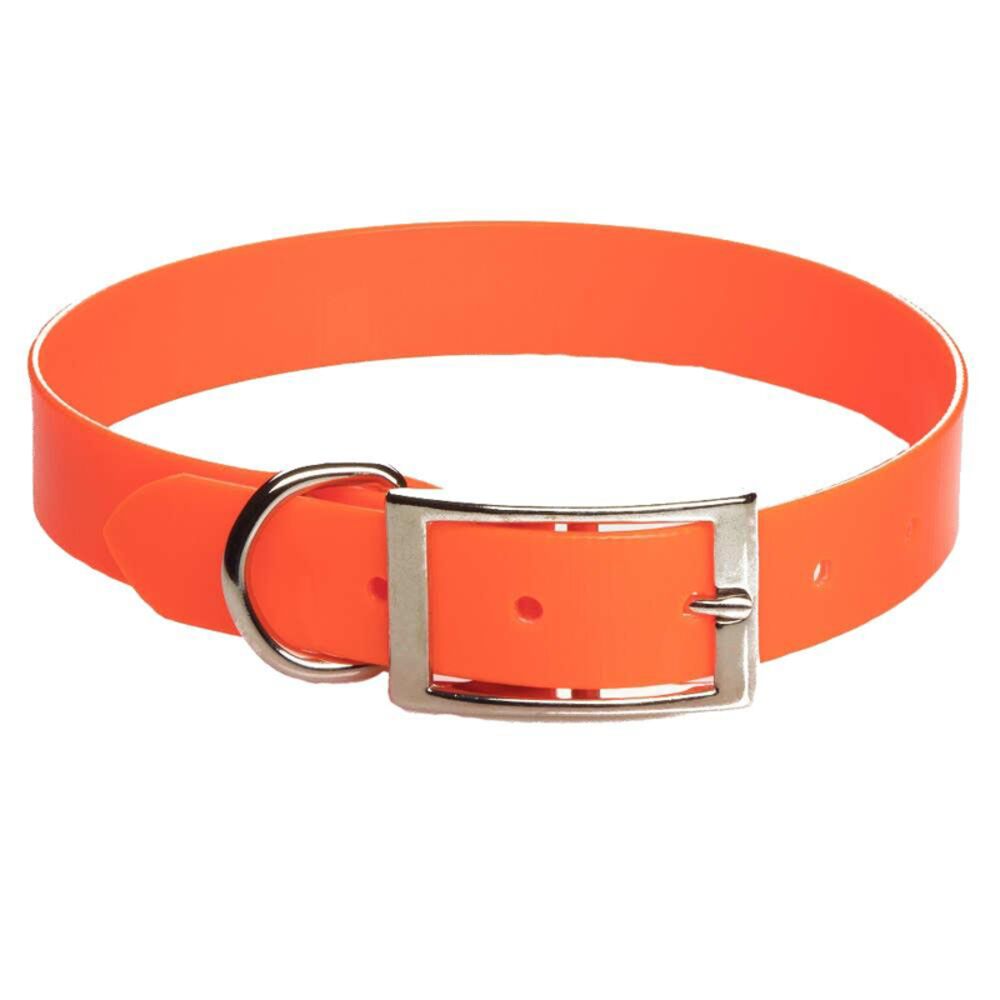 image of Orange Biothane Collar, 1 in x 20 in