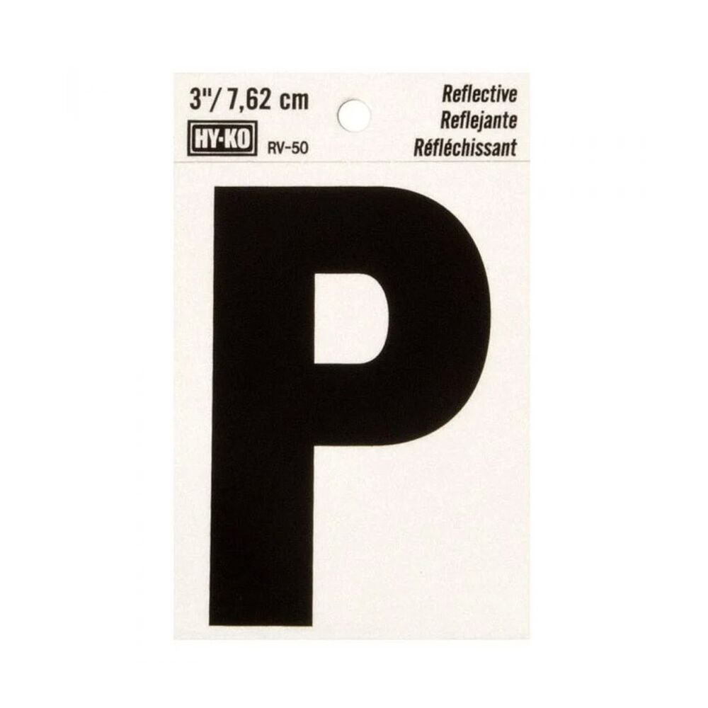 image of 3 in Reflective Letters P