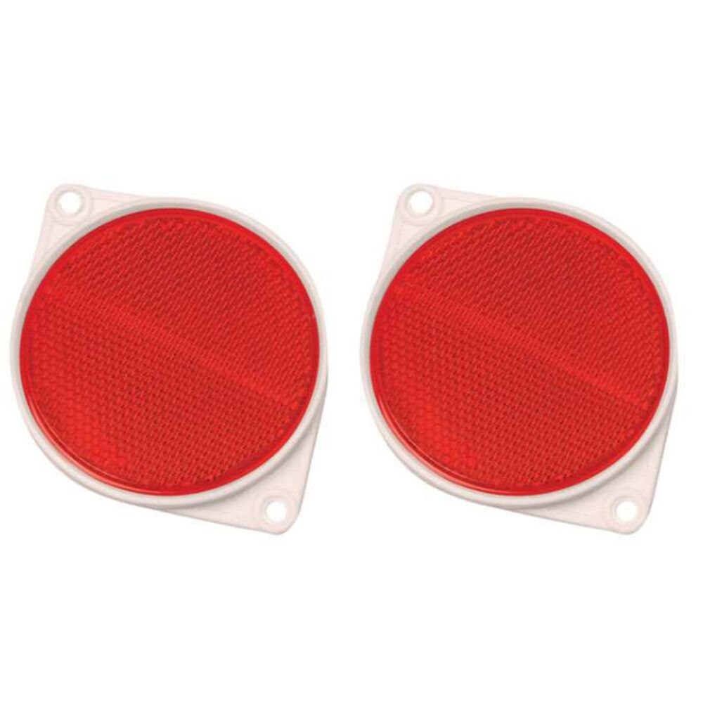 image of Round Red Reflectors 2 pk