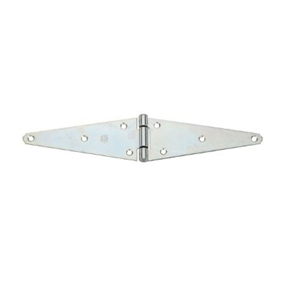 image of N128-157 Heavy Duty Strap Hinge 8 Inch Zinc Plated Steel